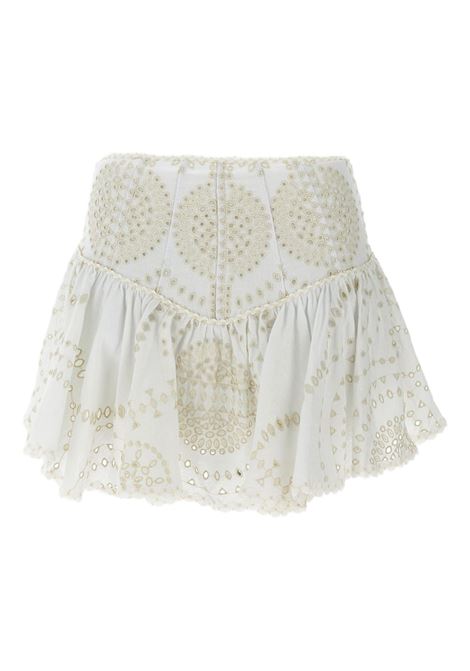 Gonna con ricamo in avorio Charo ruiz ibiza 1989 - donna CHARO RUIZ IBIZA 1989 | 254400IVORY